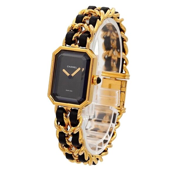 CHANEL Premiere Size XL H0001 Vintage Quartz Black Dial Ladies Watch 90281881 - Picture 5 of 6